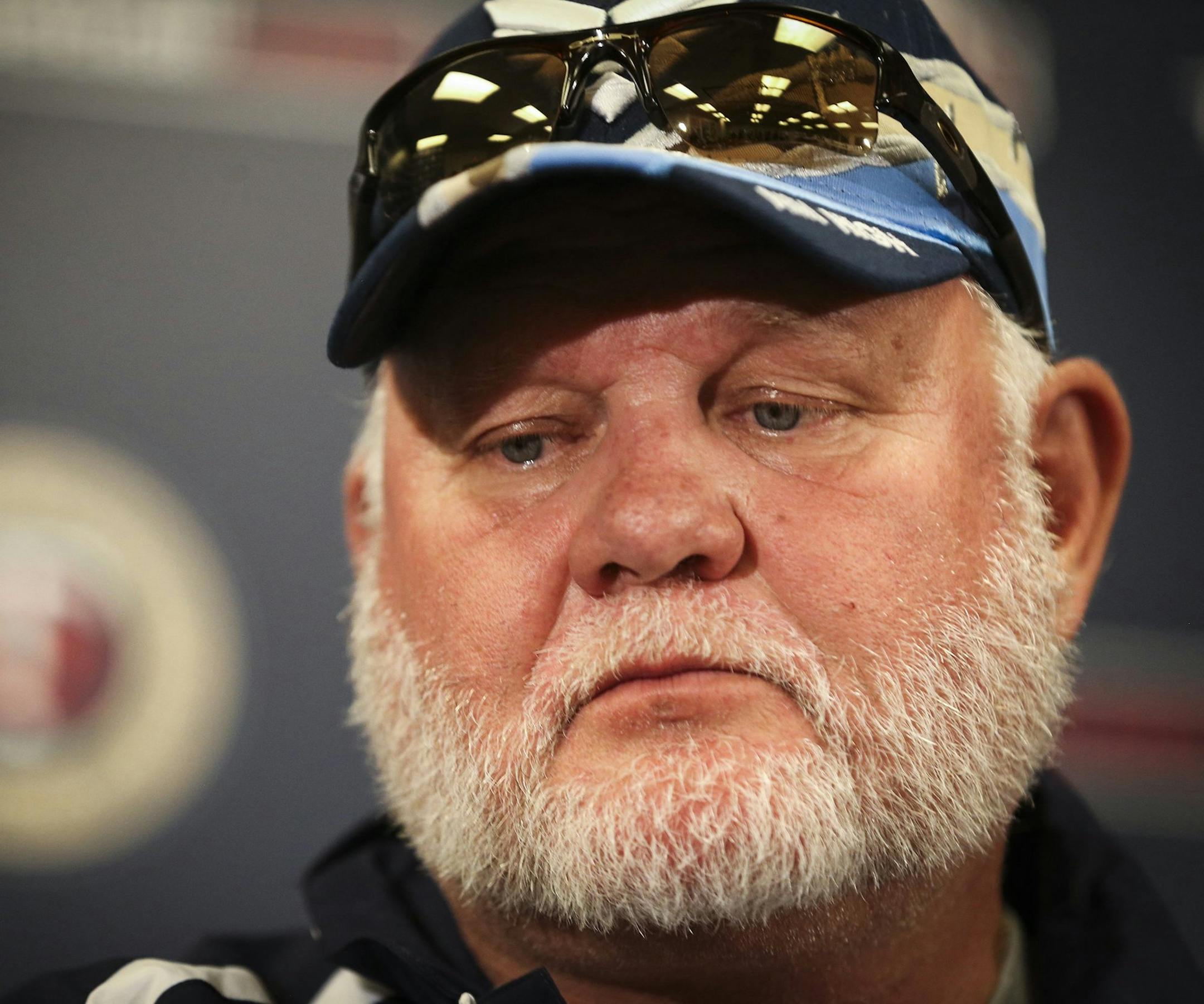 Minnesota Twins manager Ron Gardenhire attends a press conference with Twins general manager Terry Ryan, not pictured, who announced that the Twins are going to replace Gardenhire on Monday, Sept. 29, 2014, at Target Field in Minneapolis. (Renee Jones Schneider/Minneapolis Star Tribune/MCT) ORG XMIT: 1158051
