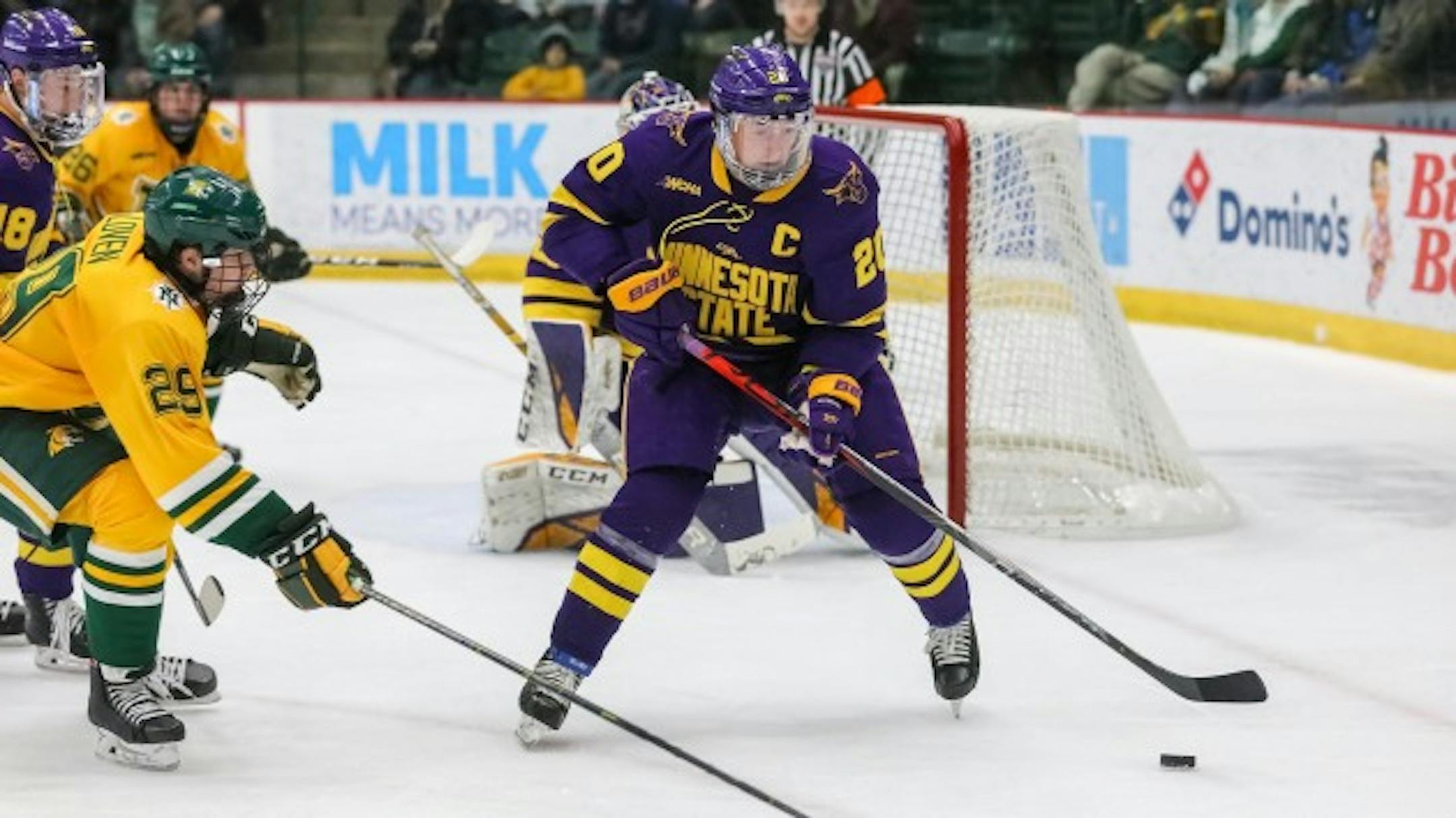 Minnesota State Mankato senior forward Marc Michaelis was named the WCHA player of the year.