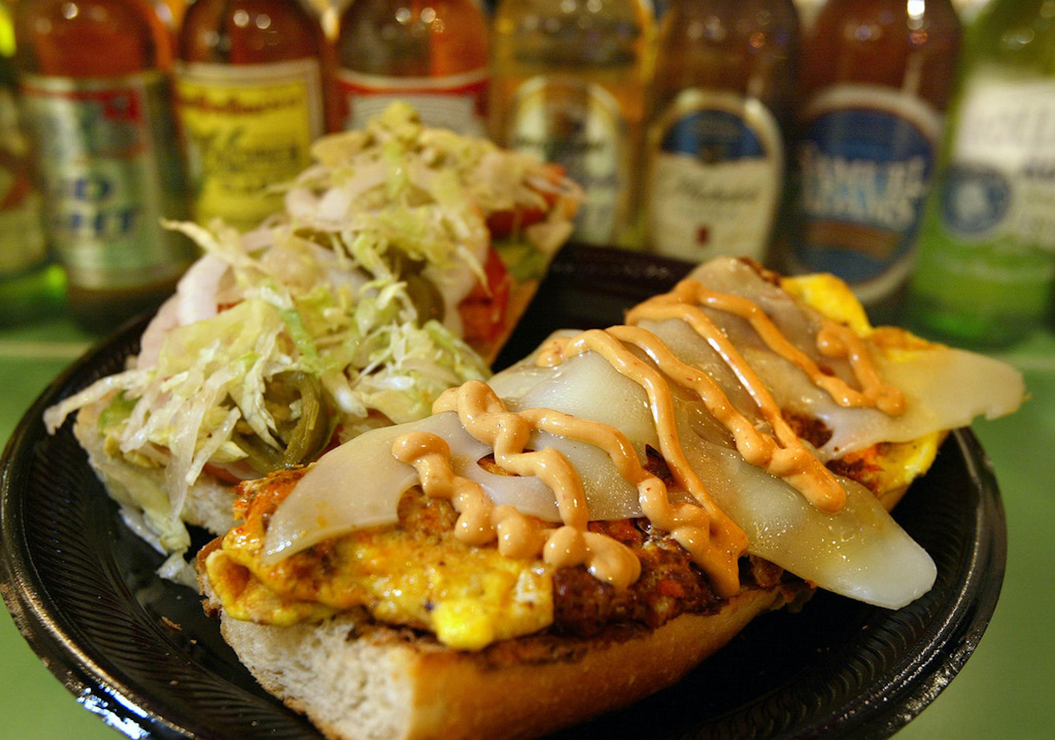 Manny's Tortas (shown), Produce Exchange and Hot Indian are in residency at the Midtown Global Market, and they've got fair-style specials through Sept. 6.