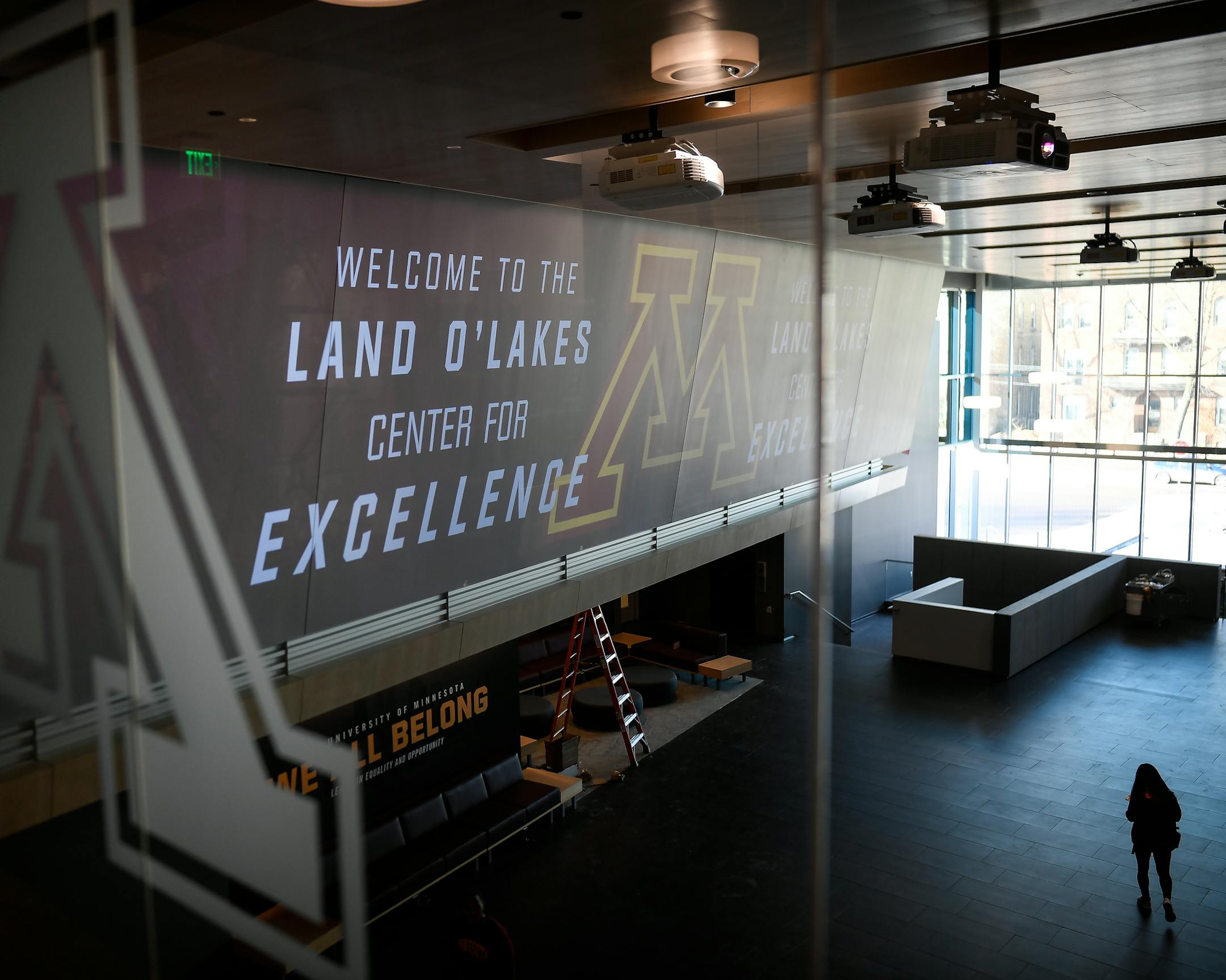 The lobby of the new Land O' Lakes Center for Excellence Tuesday morning. ] AARON LAVINSKY ï aaron.lavinsky@startribune.com University of Minnesota basketball head coach Richard Pitino spoke to the media at the new Basketball Development Center of the university's still-under construction athletes village on Tuesday, Jan. 9, 2018 in Minneapolis, Minn.