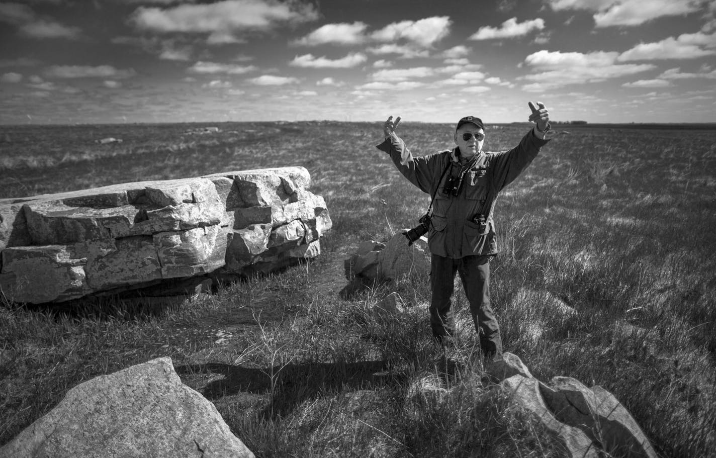 One of Jim Brandenburg's fondest achievements is being part of an effort in his hometown of Luverne, Minn., to restore 1,000 acres of prairie north of town, now known as Touch the Sky Prairie.