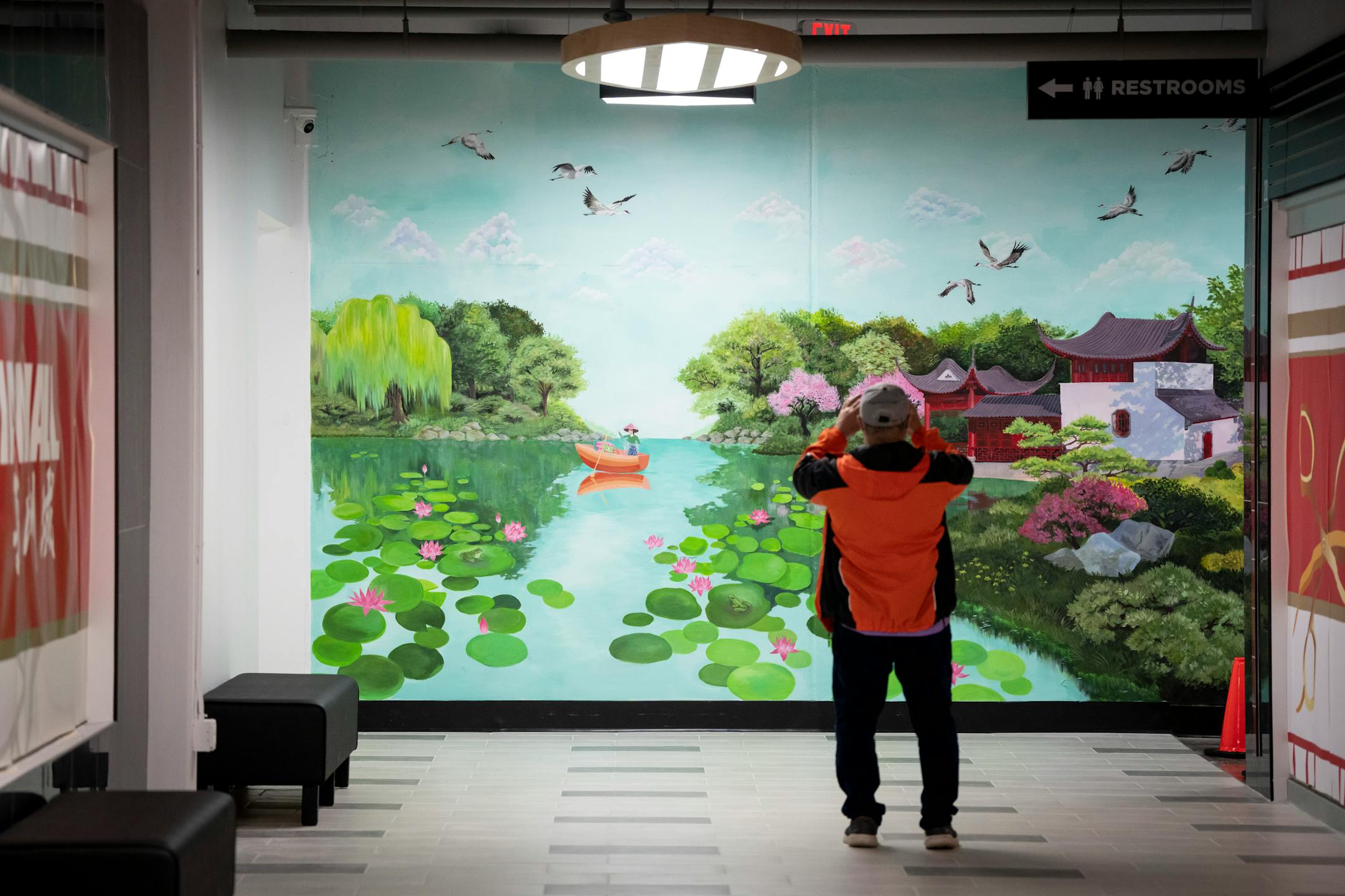 Murals are are found throughout the new Asia Mall.