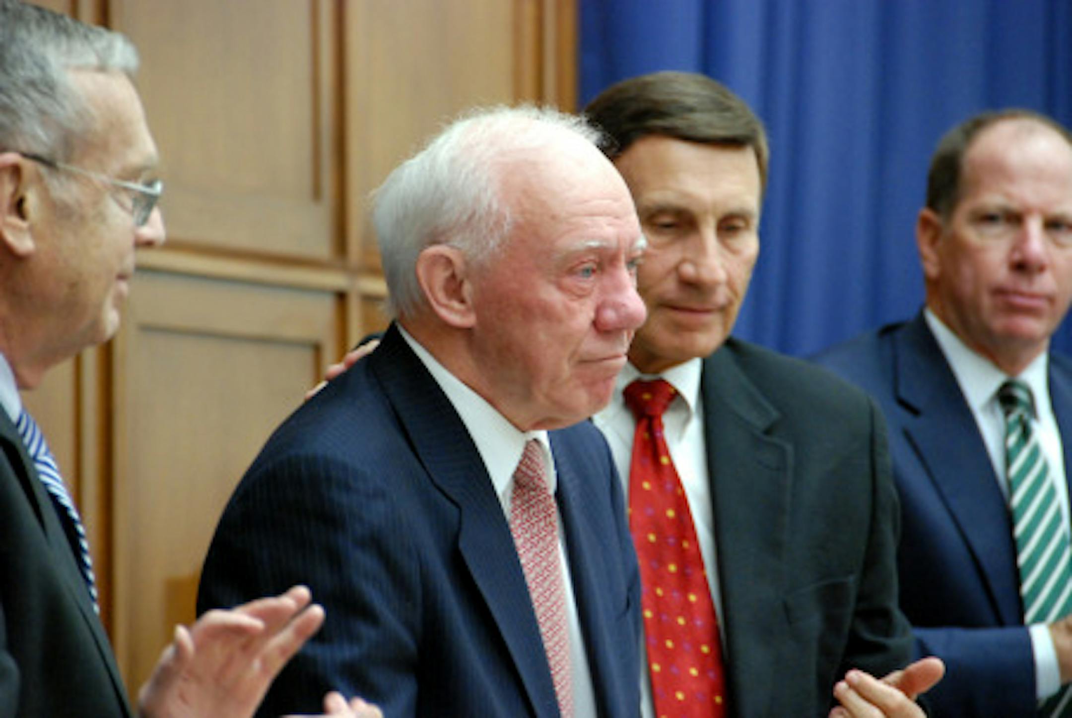 Rep. Jim Oberstar at his final Transportation Committee hearing. Credit: John Schadl/Oberstar's office