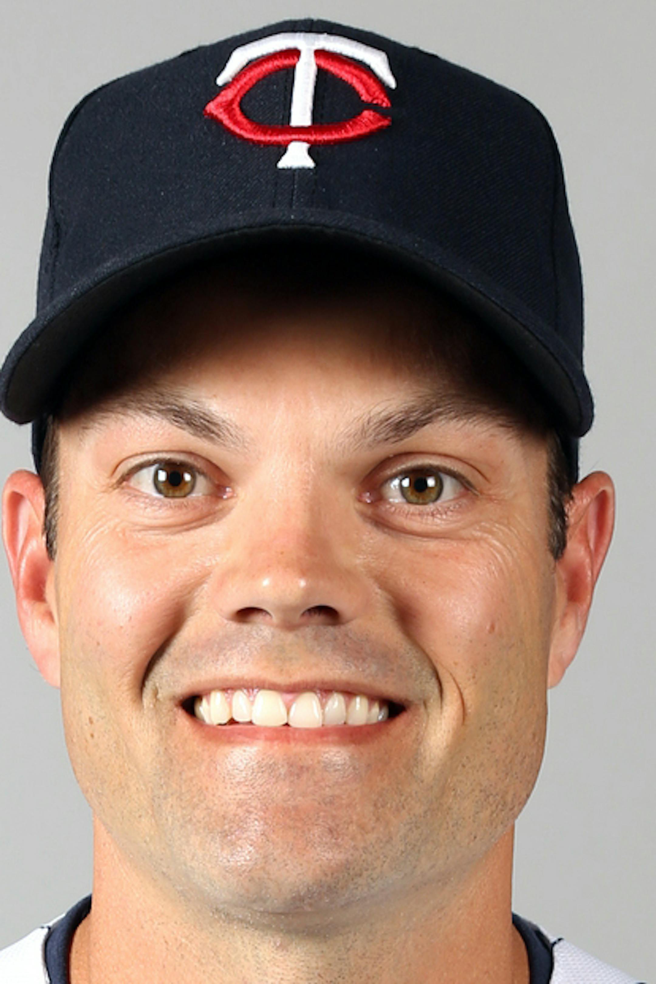 FORT MYERS, FL - FEBRUARY 19: Jamey Carroll (8) of the Minnesota Twins poses during Photo Day on Tuesday, February 19, 2013 at Hammond Stadium in Fort Myers, Florida. (Photo by Robbie Rogers/MLB Photos via Getty Images) *** Local Caption *** Jamey Carroll ORG XMIT: 159448017