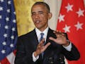 President Barack Obama spoke about the presidential election during a joint news conference with Singapore's Prime Minister Lee Hsien Loong in the Eas