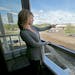 Karen Hermes, an assistant property director for One Southdale Place, showed an apartment balcony that overlooks Southdale Mall, Thursday, September 1
