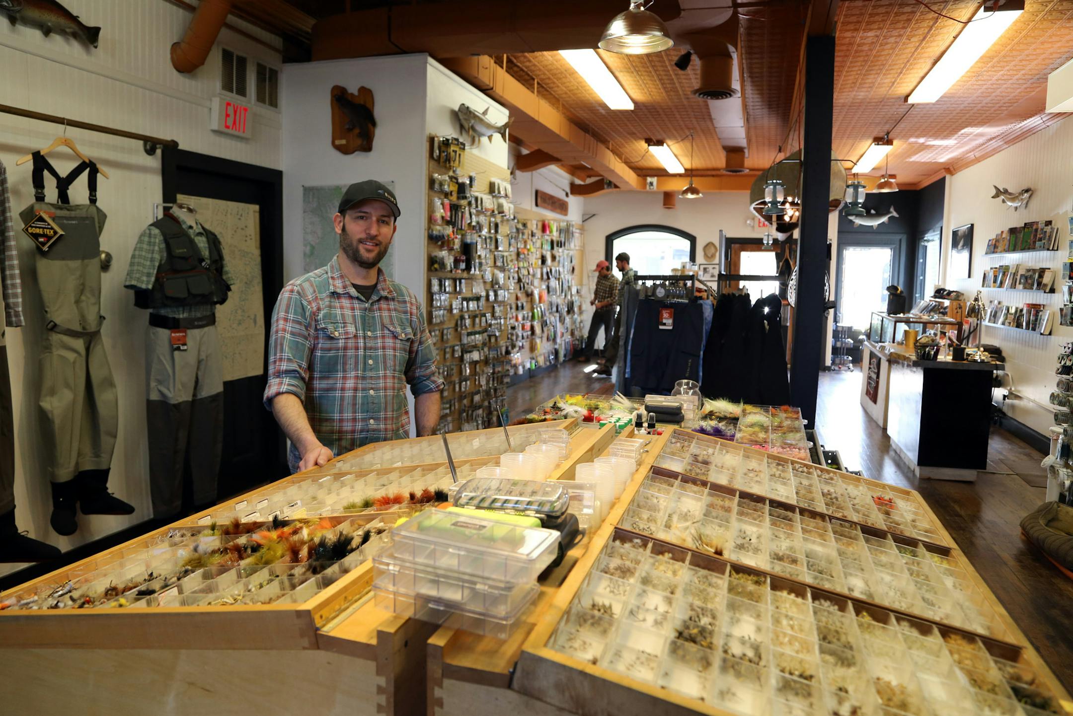 Bob Hawkins, recently of Bozeman, Mont., is the new owner of Bob Mitchell's Fly Shop in Lake Elmo. Since taking over the business last May, Hawkins has doubled the shop's size and expanded its fly and equipment offerings.