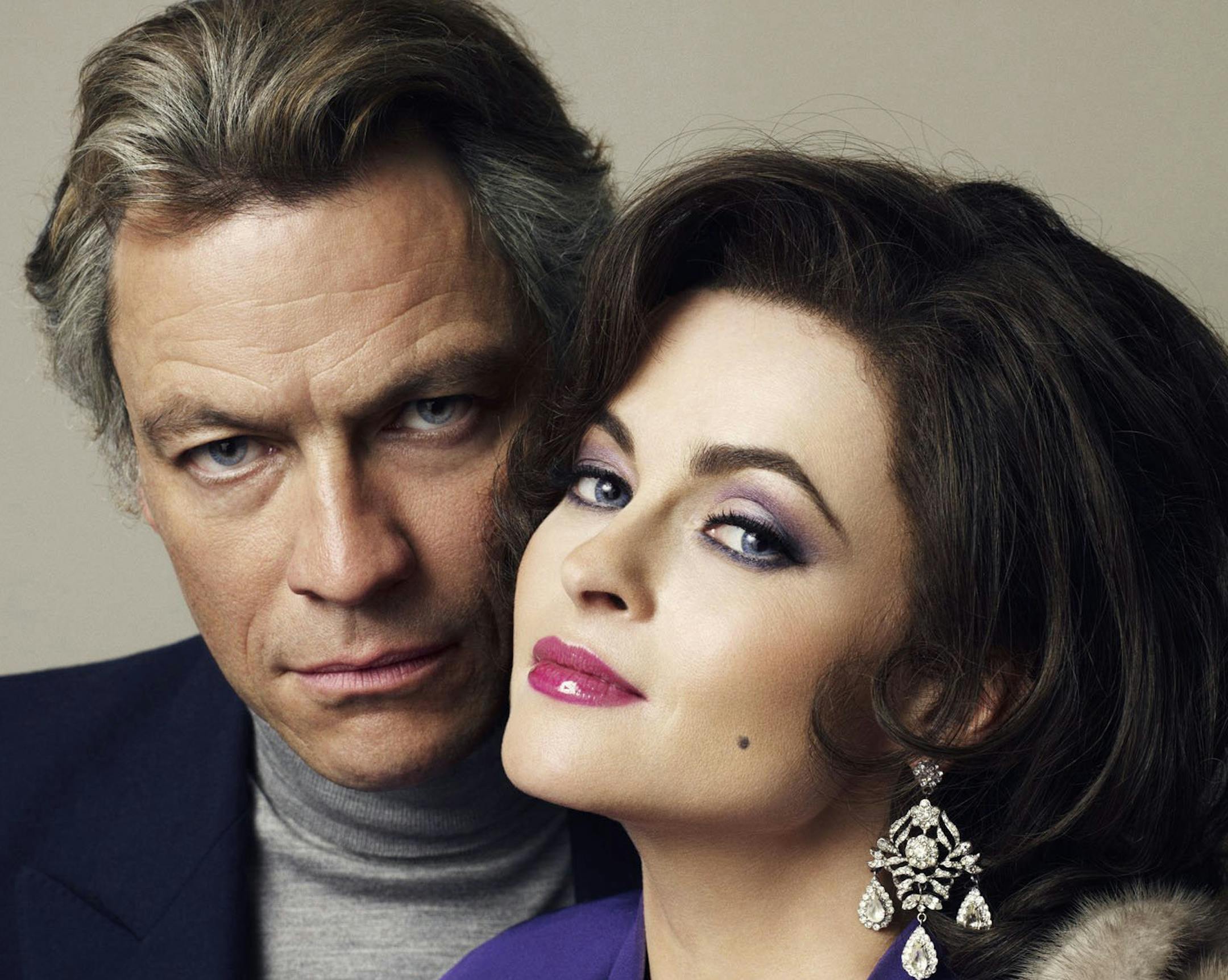 Richard Burton (Dominic West) and Elizabeth Taylor (Helena Bonham Carter) in "Burton and Taylor" on BBC America, October 16, 2013. (BBC/MCT) ORG XMIT: 1144252 ORG XMIT: MIN1310101201463920
