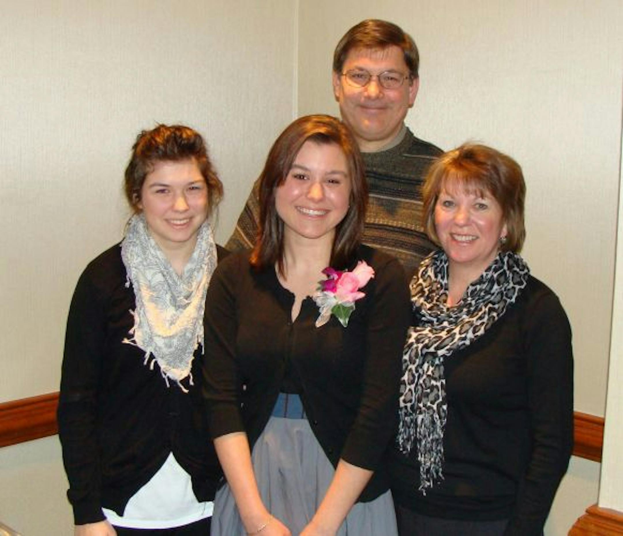 Jodi, Katie, Emily and Greg Spoden.