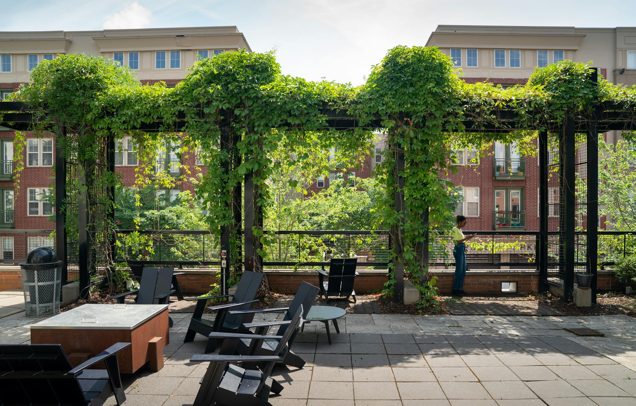 At Blue, the developer talked about how the logo and brick exterior are both red, in contrast to the building's name, to pique curiosity about why it's called blue.: https://www.move2blue.com/ Address: 2922 Aldrich Ave S, Minneapolis, MN 55408