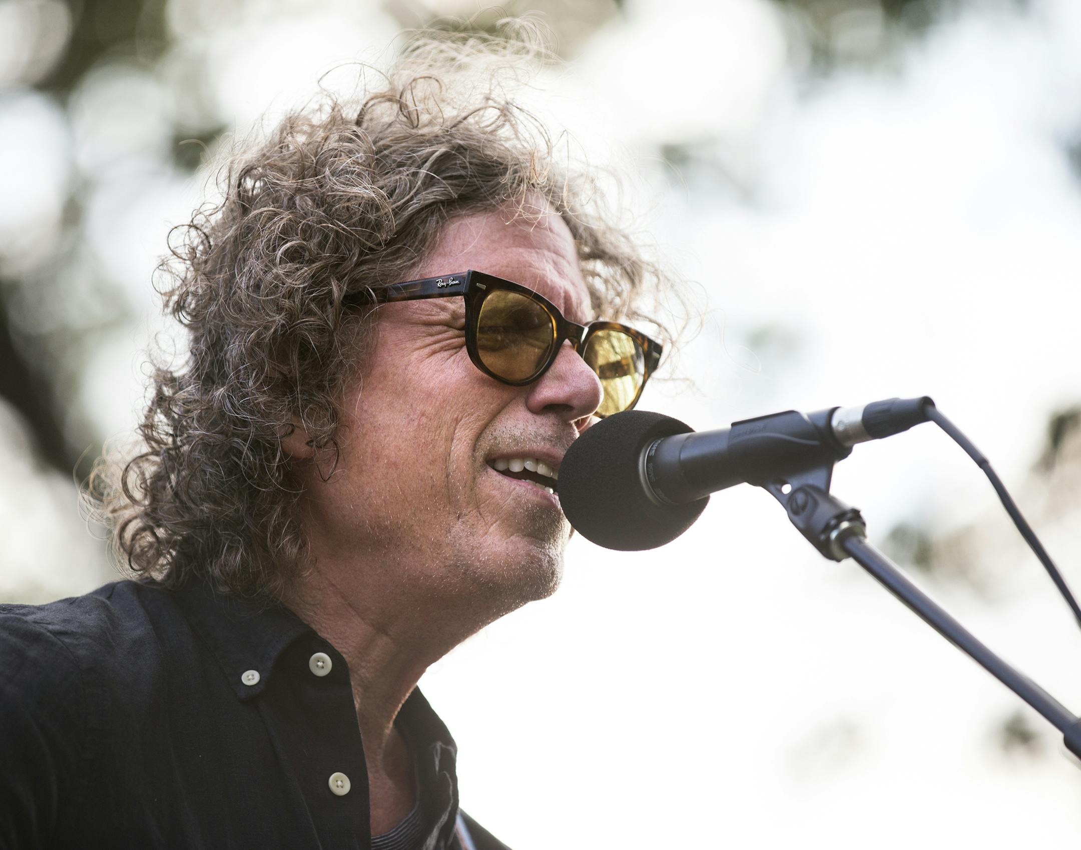 Gary Louris and the Jayhawks play during the Walker's Summer Music and Movies in Loring Park in Minneapolis on Monday, July 27, 2015. ] LEILA NAVIDI leila.navidi@startribune.com / BACKGROUND INFORMATION: The Walker's annual Summer Music and Movies 2015 kicked off tonight in Loring Park. Gary Louris and the Jayhawks were the first musical act, and the movie was the cult classic 1968 film "Barbarella" starring Jane Fonda. This yearís films are adaptations from comic books and stories of adven