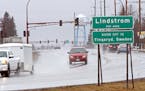 As drivers enter into Lindstrom, Minnesota city limits, they're greeted with a sign with the town's name and population. What they don't see is an uml