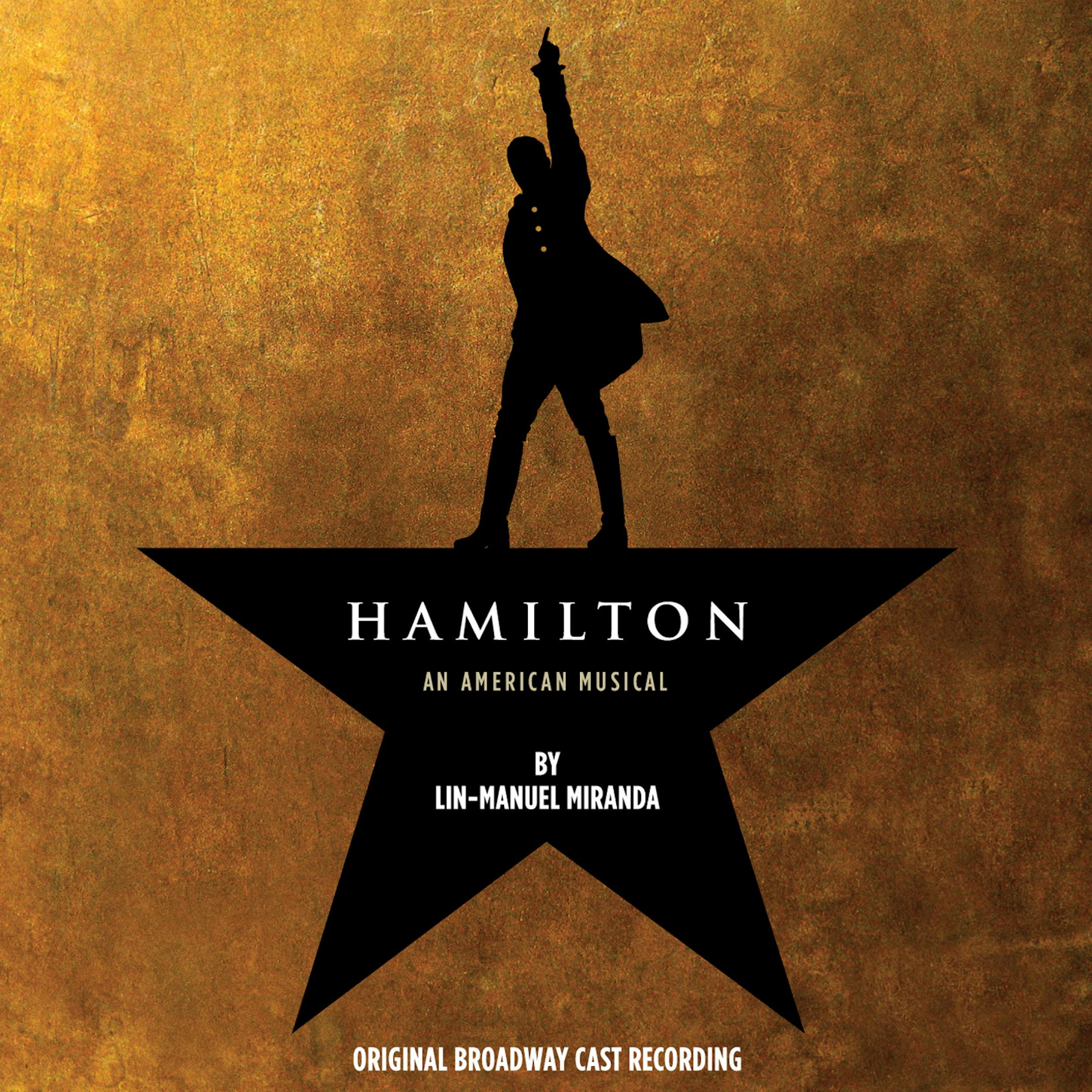 This CD cover image released by Atlantic Records shows the Broadway cast album for "Hamilton: An American Musical." Atlantic Records said last week that ìHamiltonî has so far sold over 54,000 albums, had more than 16 million songs streamed and become the highest debuting cast recording on the Billboard Top 200 in over 50 years _ not typical numbers for Broadway. (Atlantic Records via AP)