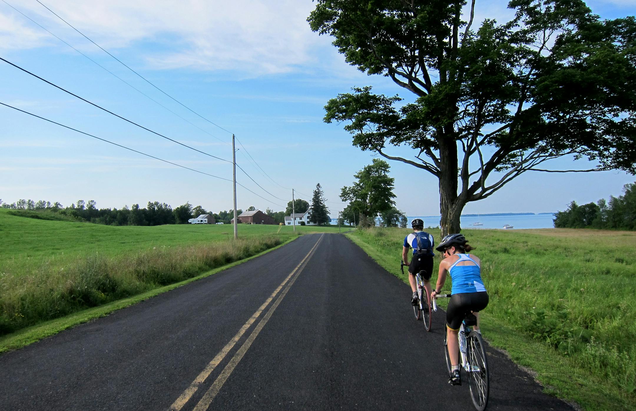 The Lake Champlain Islands, which include the community of Grand Isle, Vt., are popular with cyclists. Illustrates VERMONT-BIKE (category t), by Lindsay J. Westley, special to The Washington Post. Moved Tuesday, July 23, 2013. (MUST CREDIT: Photo for The Washington Post by Lindsay J. Westley)