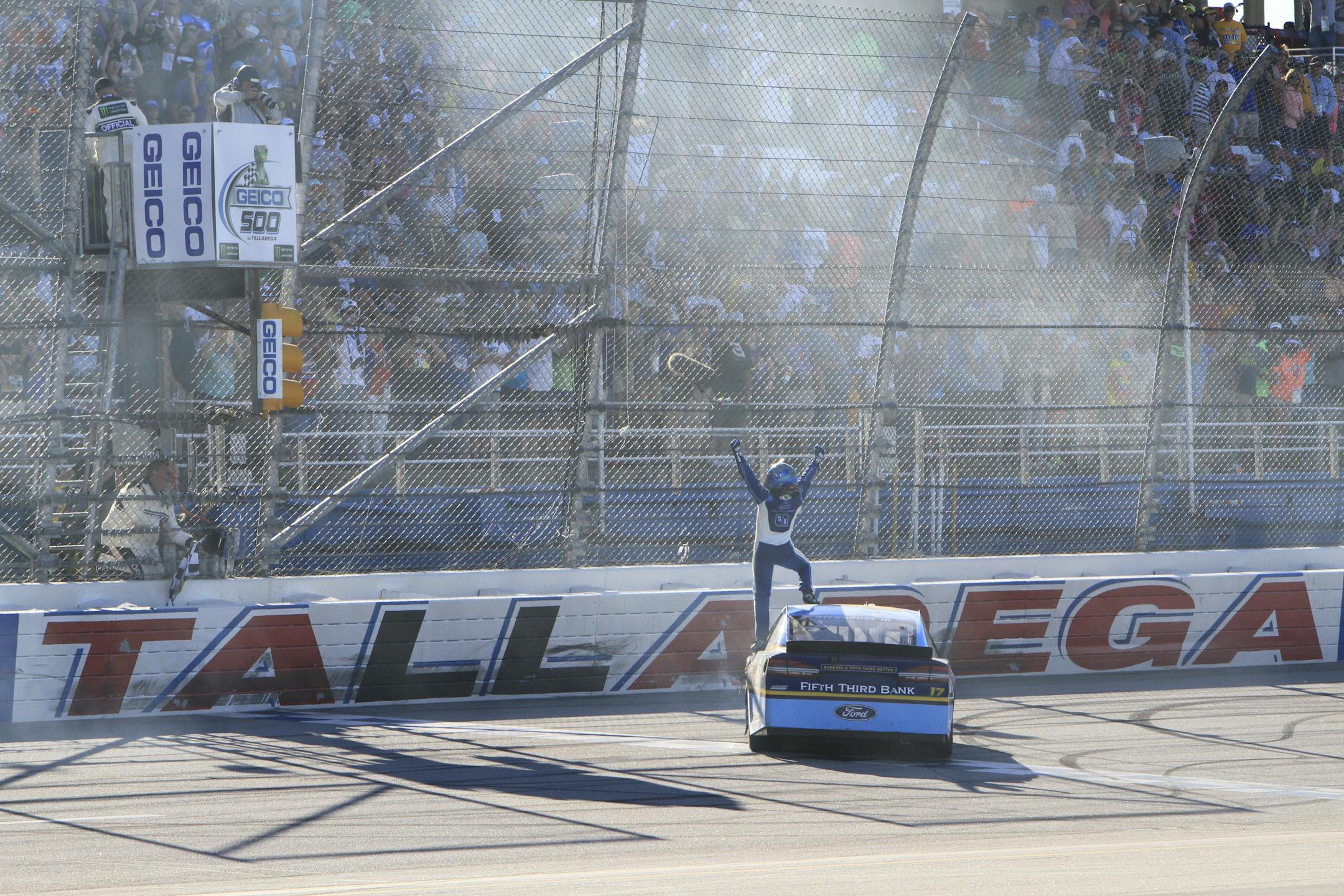 Ricky Stenhouse Jr. celebrated at Talladega
