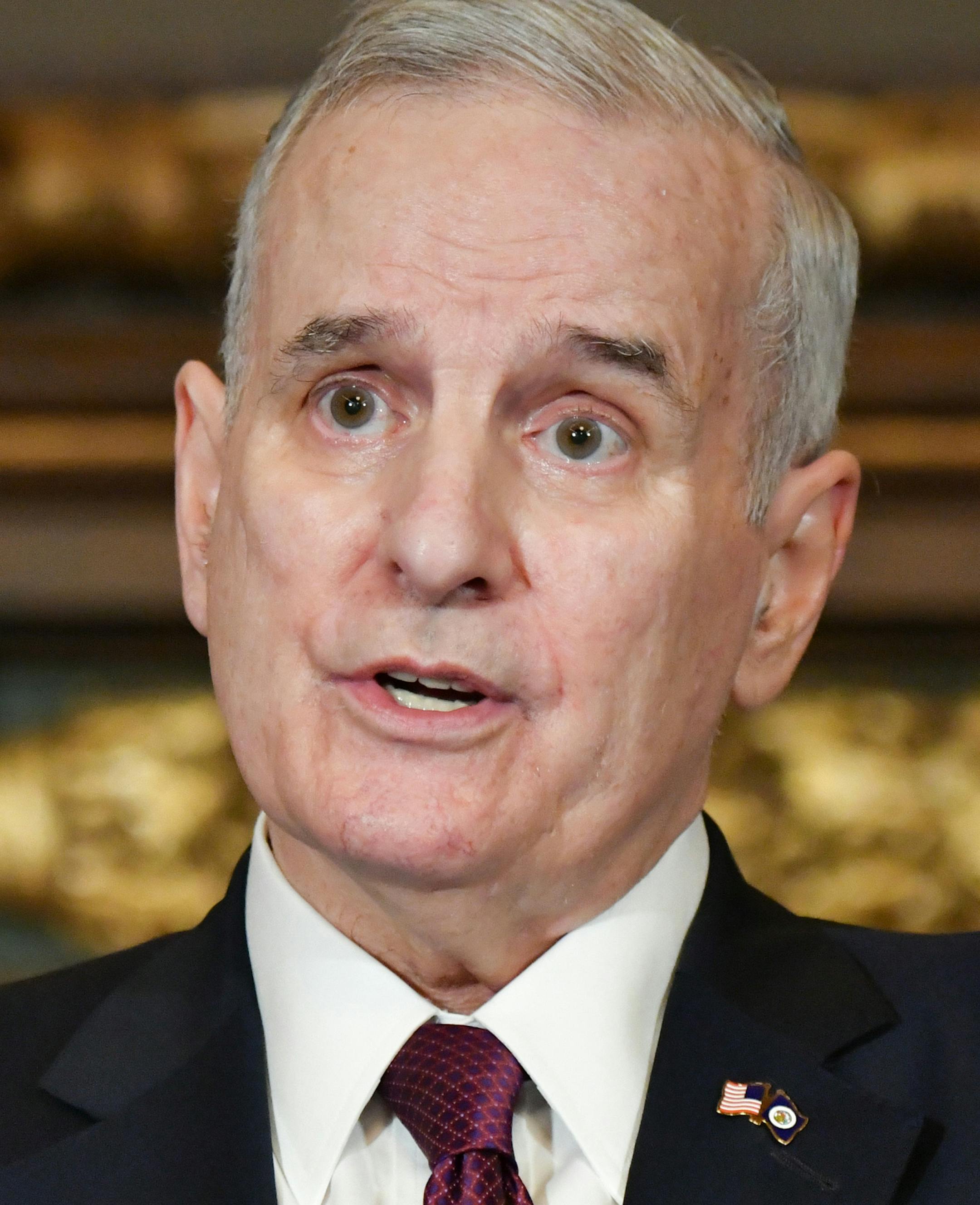 Governor Mark Dayton signed a broadly bipartisan bill that allows Minnesotans to recover their vehicle after someone else is convicted of driving it without their permission. He also answered questions about a variety of issues including health insurance funding. ] GLEN STUBBE &#xef; glen.stubbe@startribune.com Monday, April 3, 2017