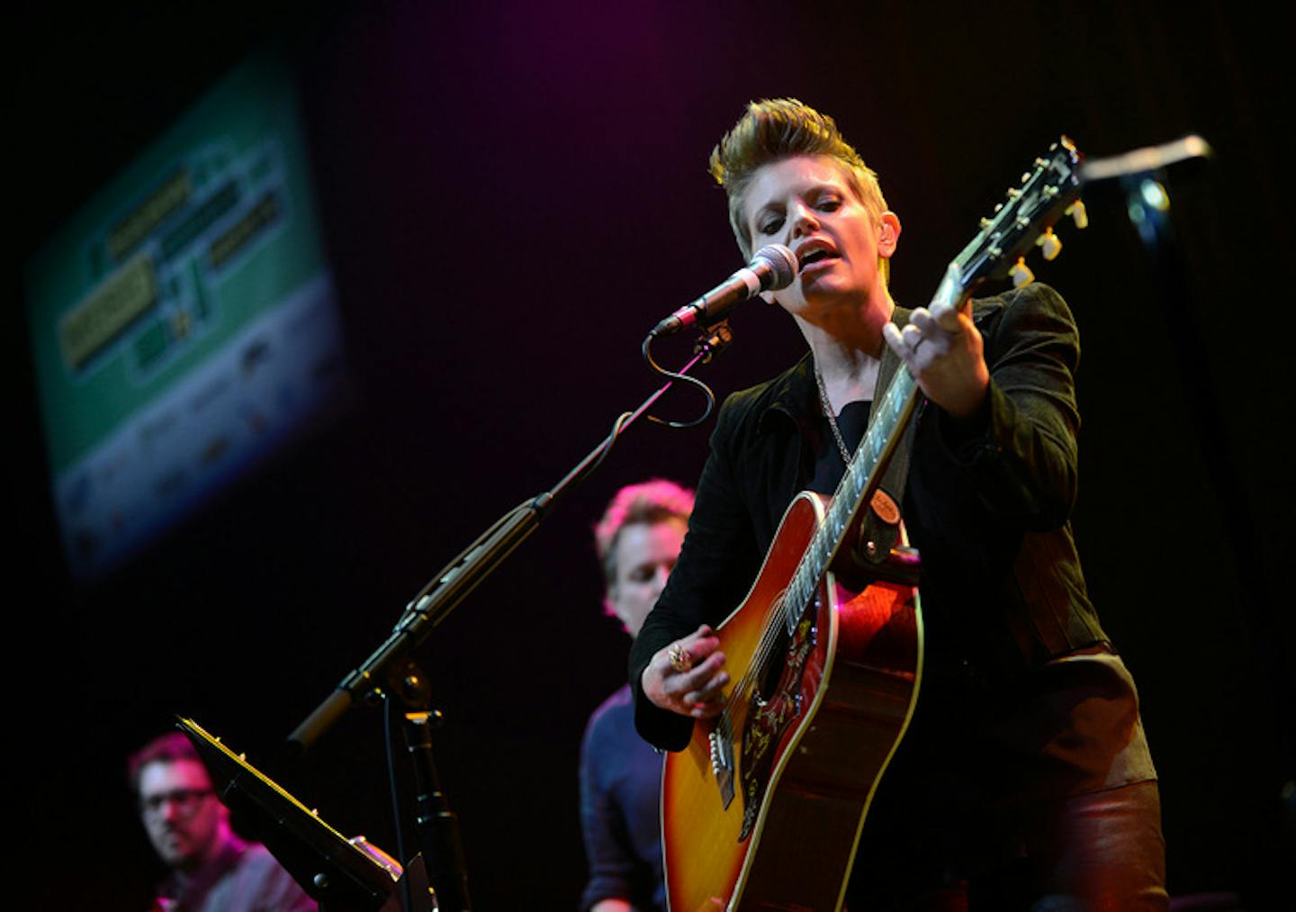 Natalie Maines performs with Ben Harper at ACL Live at the Moody Theater at the South by Southwest music festival in Austin, Texas, March 13, 2013. &#xa9; Tony Nelson