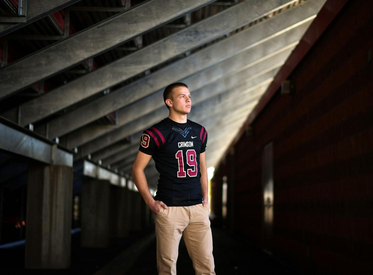 Maple Grove QB Brad Davison, Star Tribune Metro Player of the Year in football. ] GLEN STUBBE * gstubbe@startribune.com WEDNESDAY, November 16, 2016