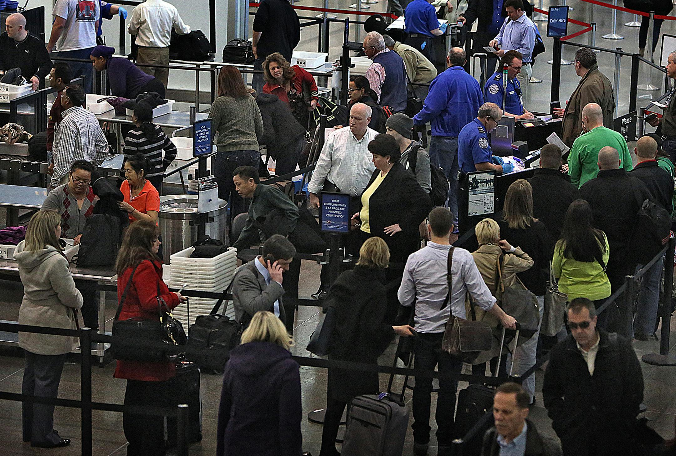 Travelers are feeling delays at Minneapolis-St. Paul International Airport and more are expected due to the federal budget impasse.