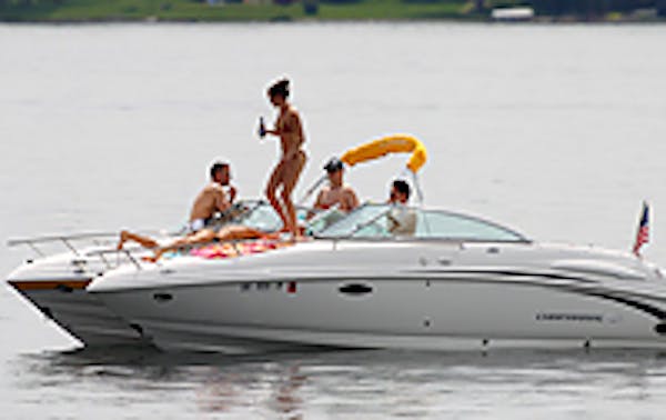 Doing the party-boat thing on Lake Minnetonka