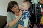 Debi Berger with her grandson, Jayson.