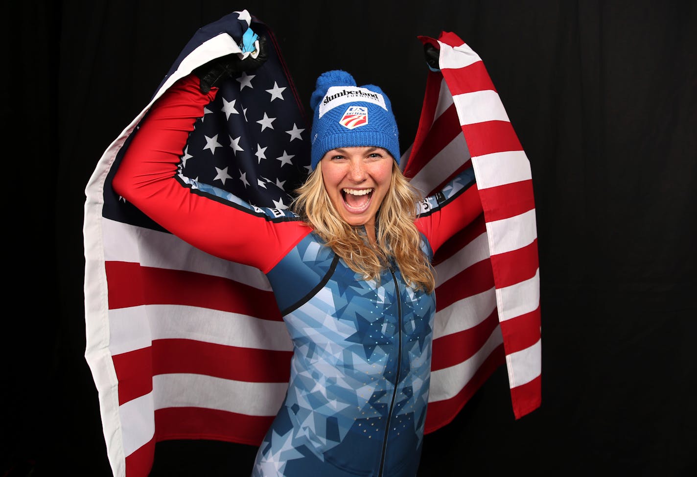 U.S. Olympic Winter Games cross-country skiing hopeful Jessie Diggins poses for a portrait at the 2017 Team USA media summit Wednesday, Sept. 27, 2017, in Park City, Utah. (AP Photo/Rick Bowmer) ORG XMIT: OTKRB353