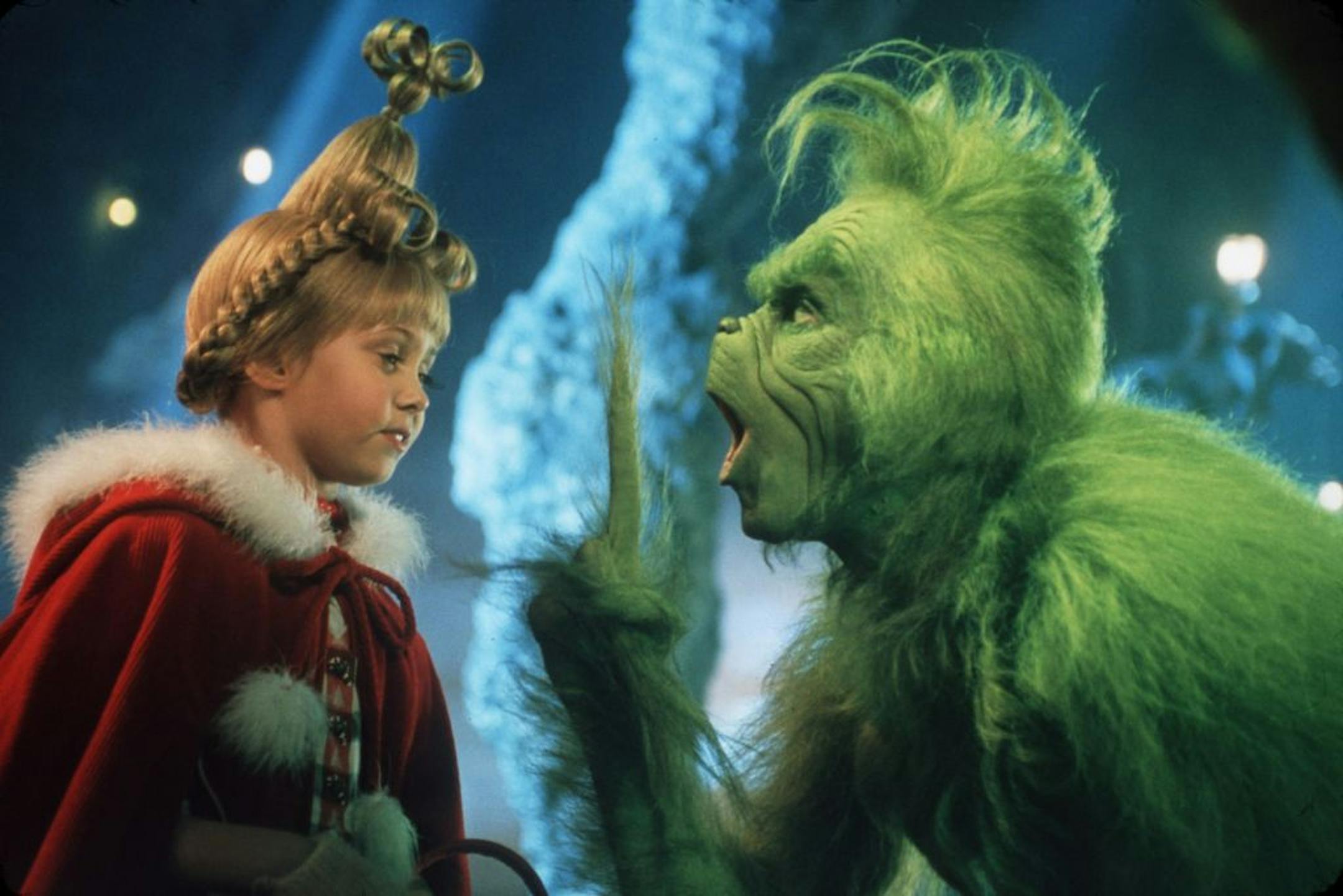 Taylor Momsen and Jim Carrey in "Dr. Seuss' How the Grinch Stole Christmas."