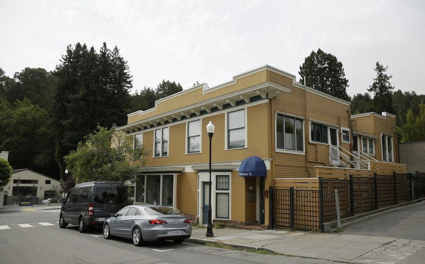 The building housing the office of Dr. Howard Kornfeld in Mill Valley, Calif. Minneapolis attorney William Mauzy, who represents Kornfeld, said Wednesday that singer Prince had arranged an initial meeting with him the day before he died. Mauzy said Kornfeld had never met or spoken to Prince before the singer's representatives reached out to him on April 20. Mauzy said Kornfeld wasn't able to travel immediately to Minnesota, so arranged for his son Andrew to go instead.