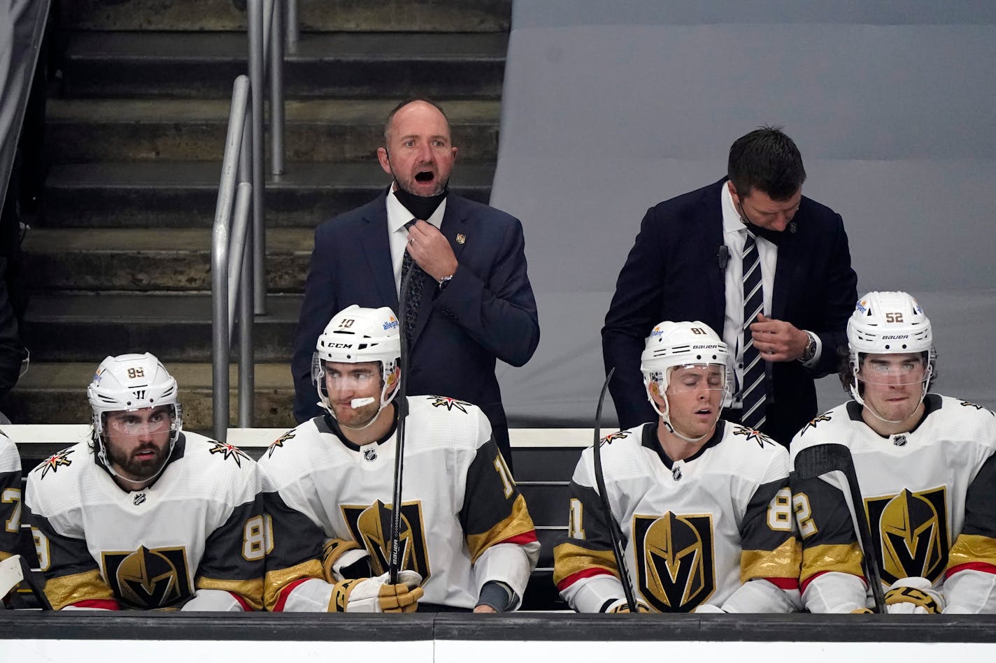 Vegas Golden Knights coach Peter DeBoer