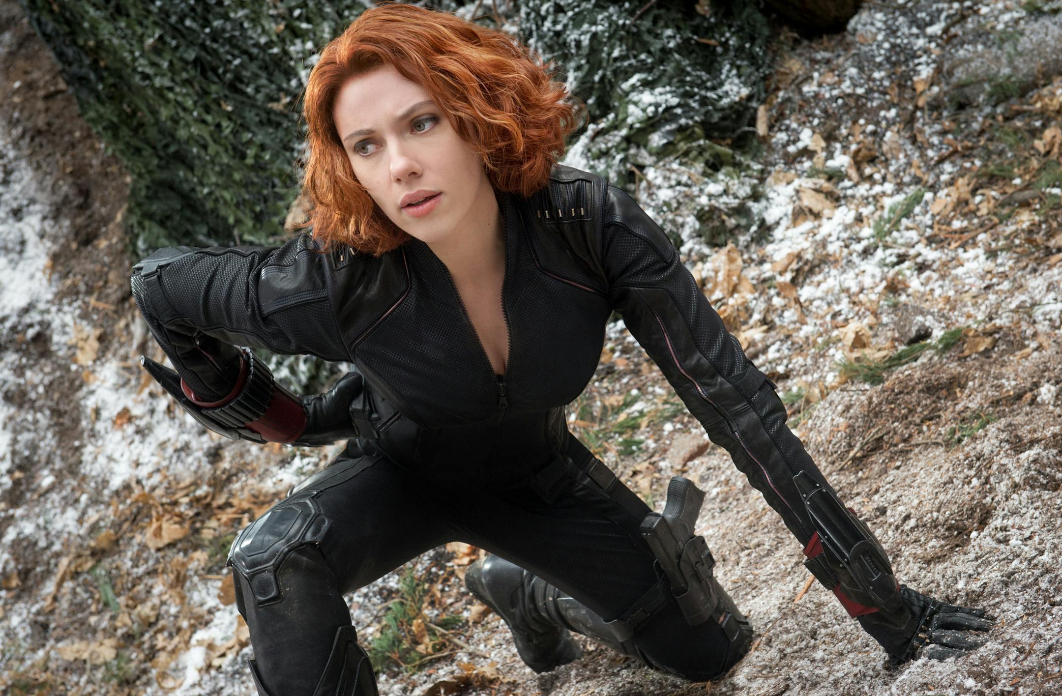 Scarlett Johansson stars as Black Widow/Natasha Romanoff in "The Avengers: Age Of Ultron."