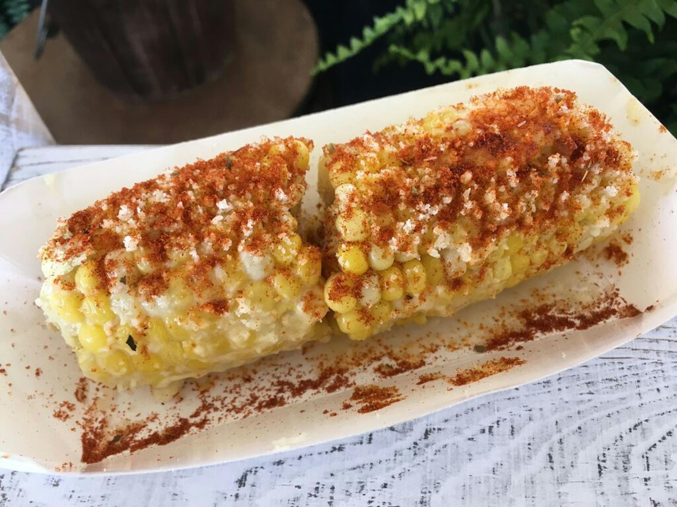Elote, the Mexican grilled corn dish (photographed here at Valleyfair), is at the center of a controversy over the name of a new St. Paul restaurant. That restaurant has changed its name to Woodfired Cantina.
