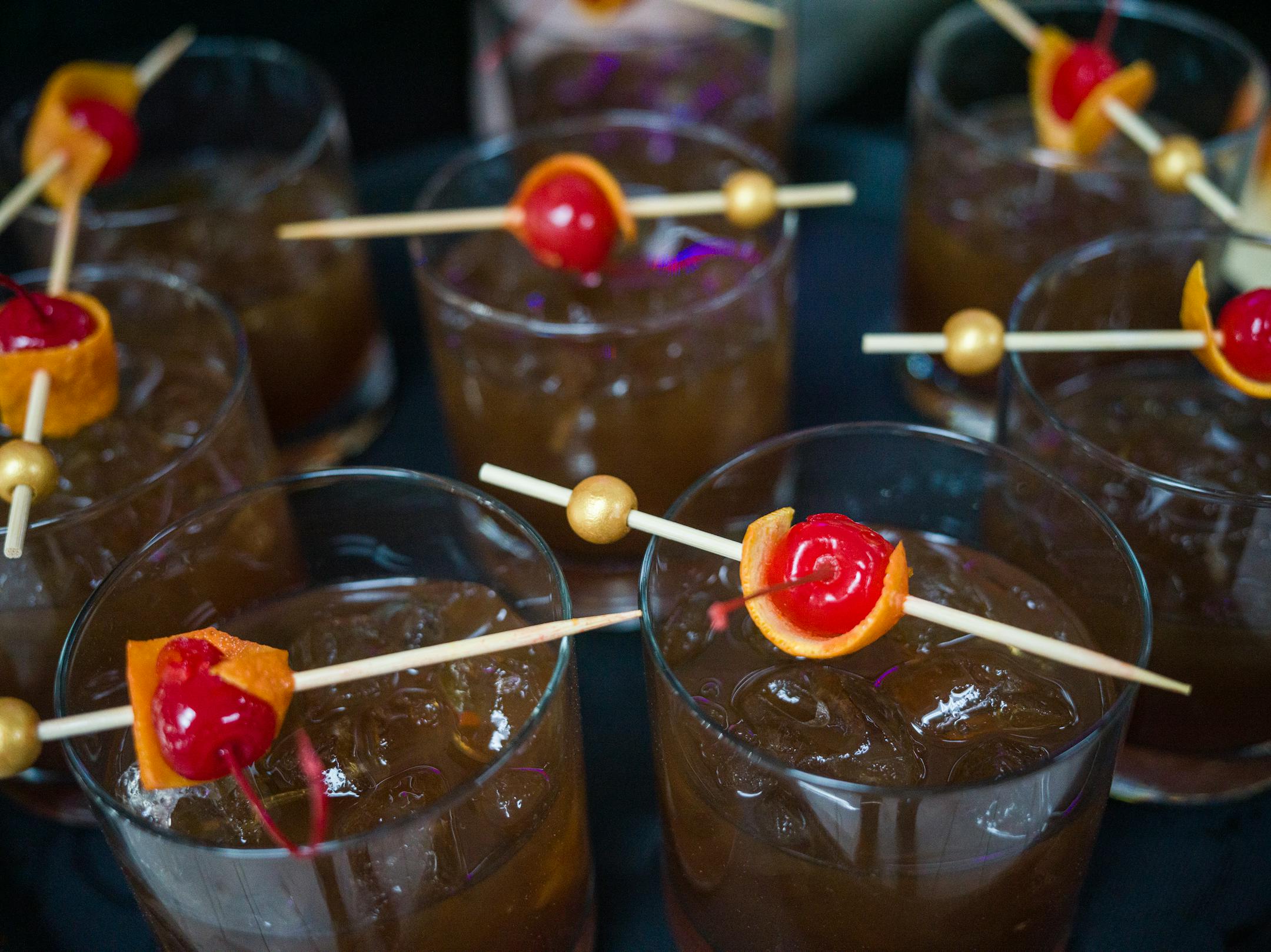 The earl grey tea mocktail is a paired with the burnt cheesecake dessert.