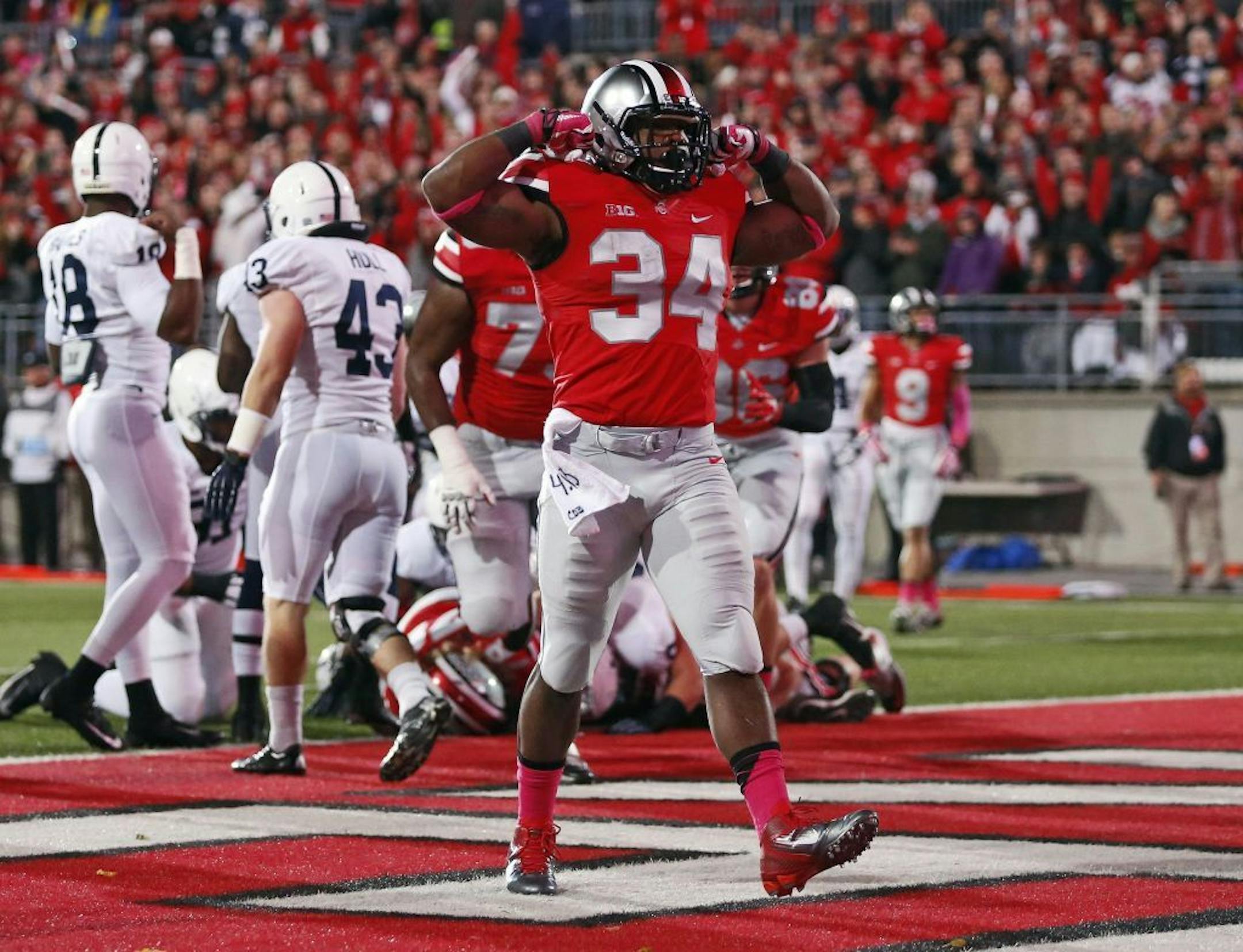 Ohio State Buckeyes running back Carlos Hyde (34)