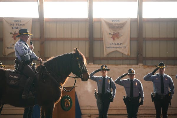 In 2019, Sedona the mare was honored at a ceremony marking her retirement from the Minneapolis Police Department Mounted Unit.