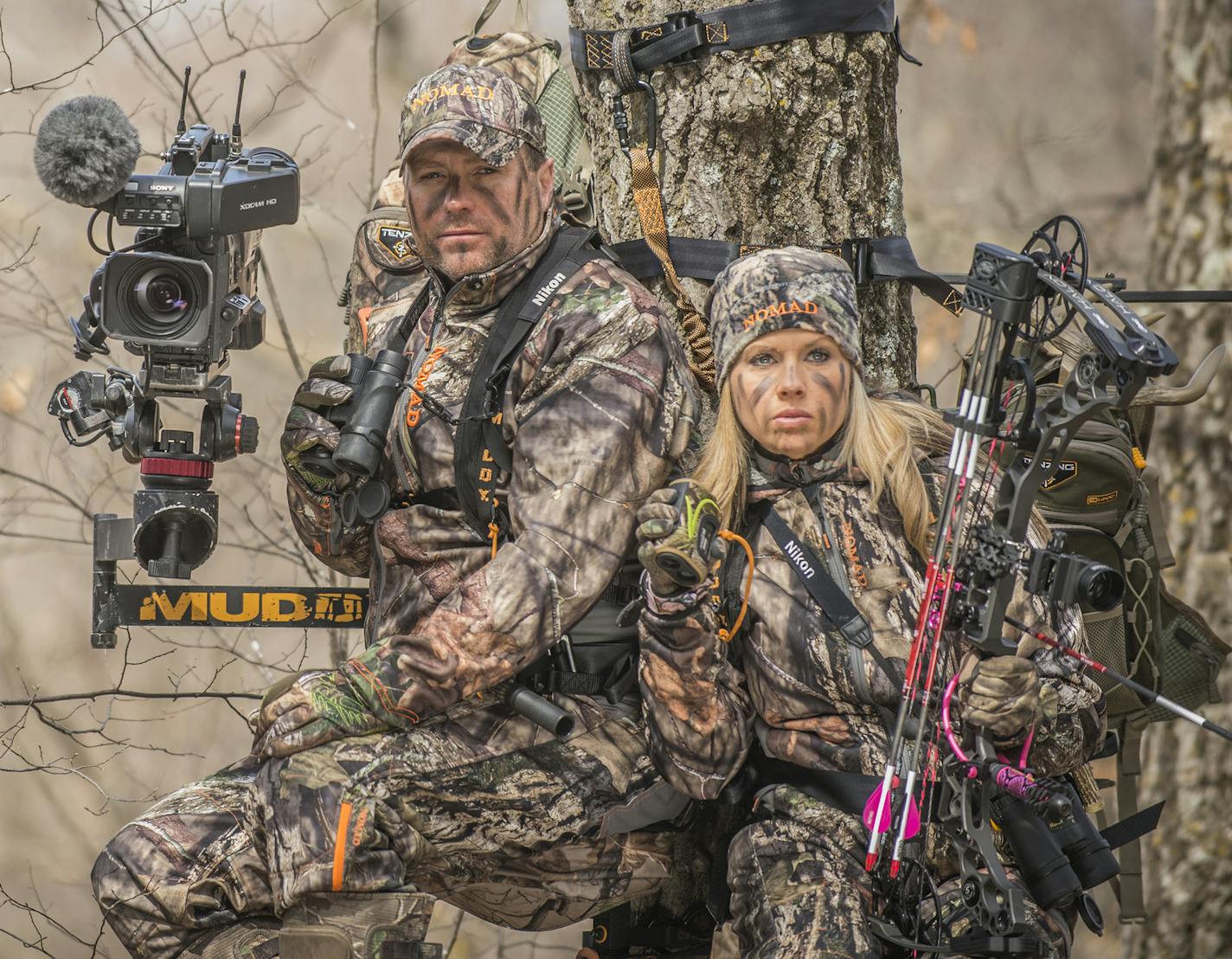 Pat and Nicole Reeve, who live near Plainview in southeast Minnesota, and who host the outdoor television show, "Driven with Pat & Nicole'' on the Outdoor Channel.