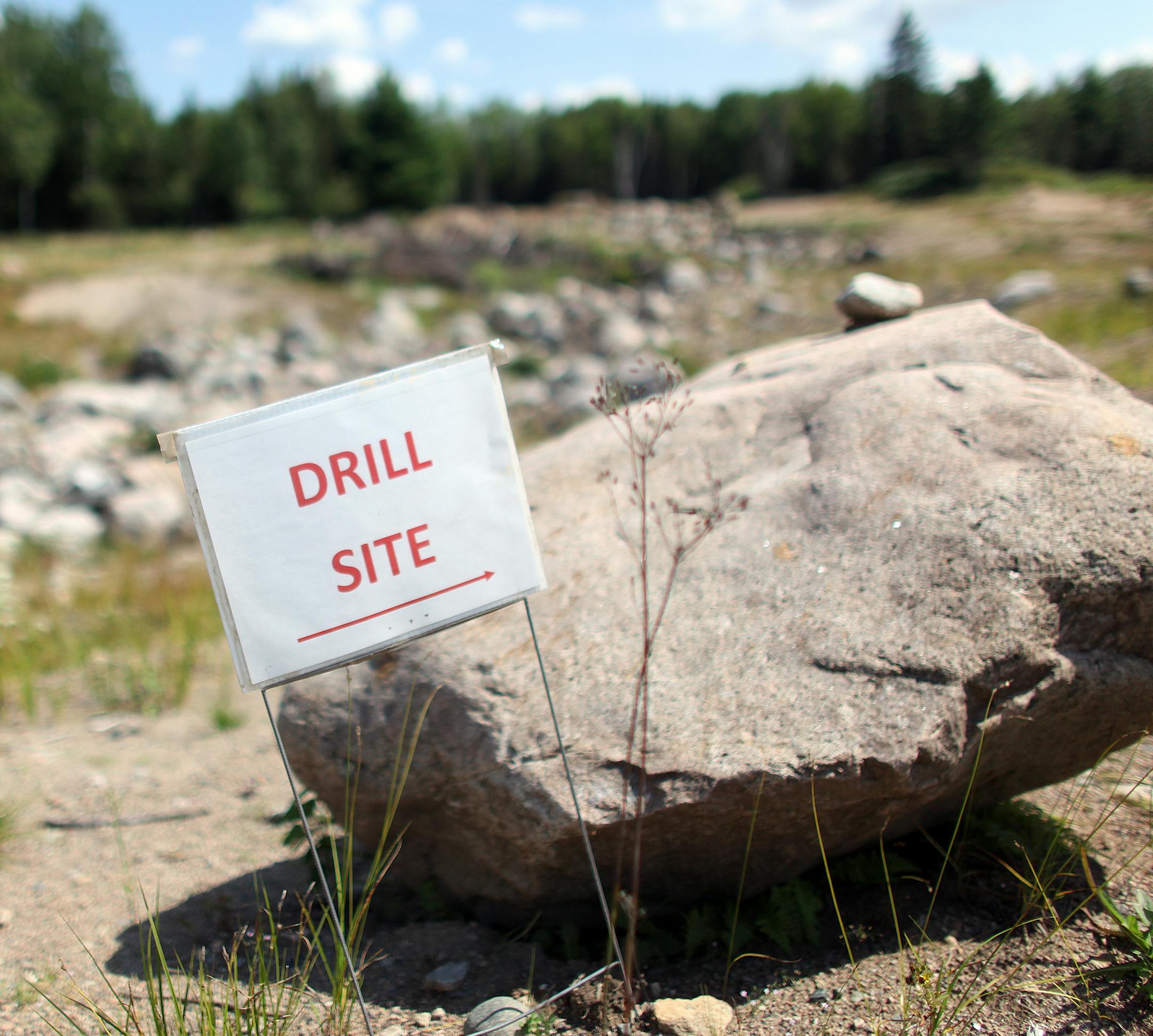 A gravel pit near several mining sites off of the Kawishiwi River Monday, August 15, 2011, near Ely, Minn. (RENEE JONES SCHNEIDER/ reneejones@startribune.com)