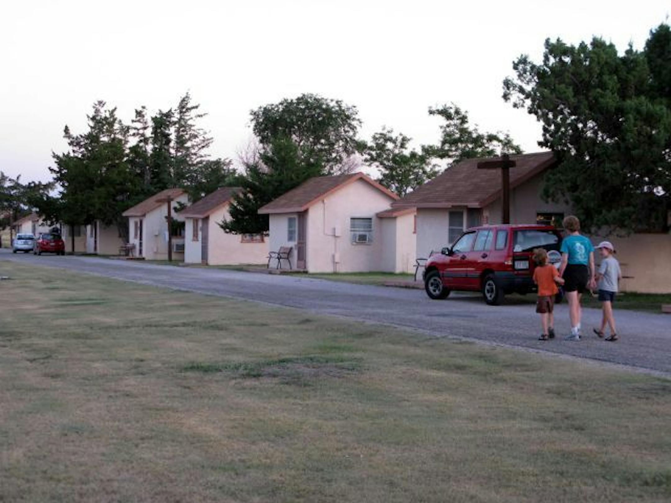 Cedar Pass Lodge offers up its cabins inside Badlands National Park.