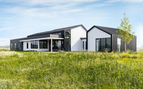 A sculptural home of metal, glass and wood creates “Nordic zen” vibes while offering just the right backdrop for the homeowner to display his exte
