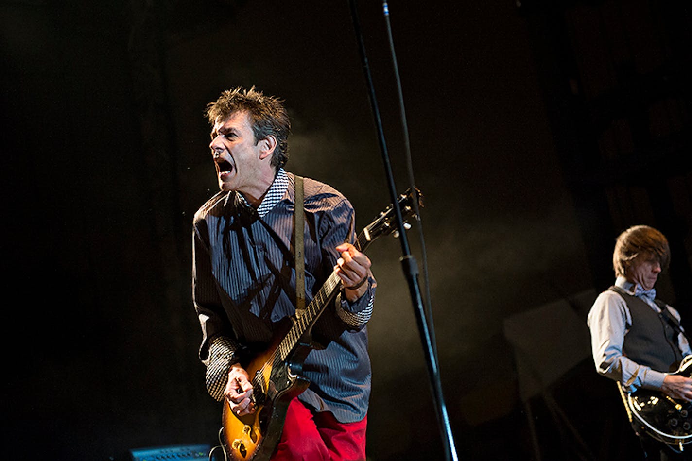 All over but the shouting: Paul Westerberg seem to have as much fun as the fans at the Replacements' second of three RiotFest gigs in Chicago on Sept. 15, 2013.