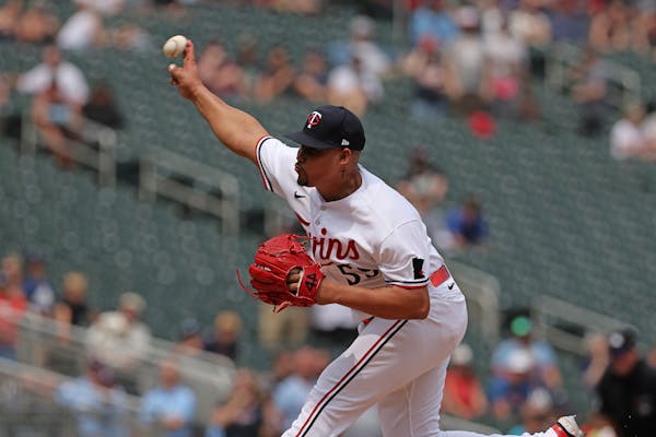 Twins reliever Jhoan Duran appeared in eight games in May. compared to 12 in April, as the Twins are trying to be more selective in how he is used.