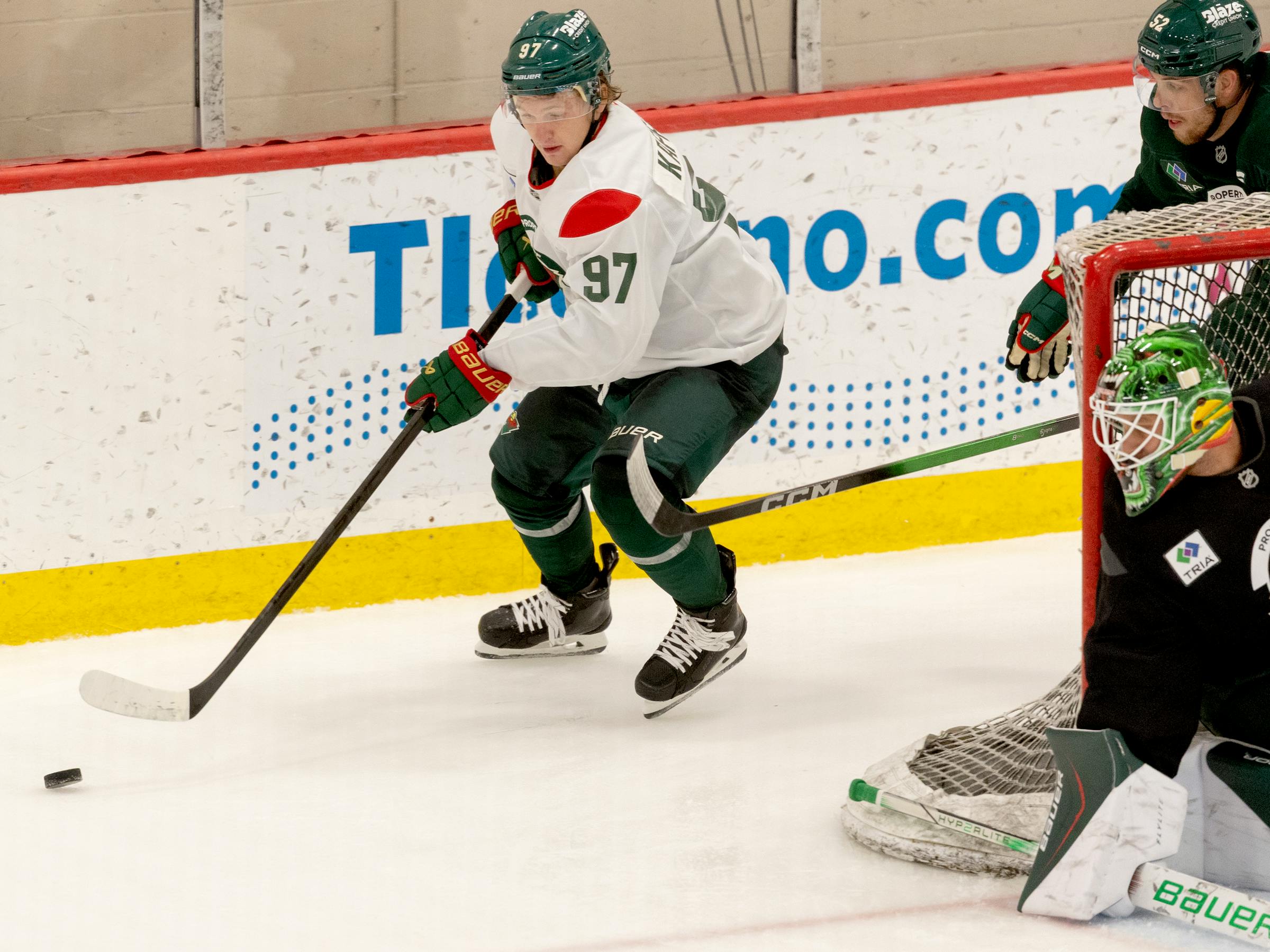 Back on the ice, Wild’s Kirill Kaprizov says contract talks are ‘not my job right now’