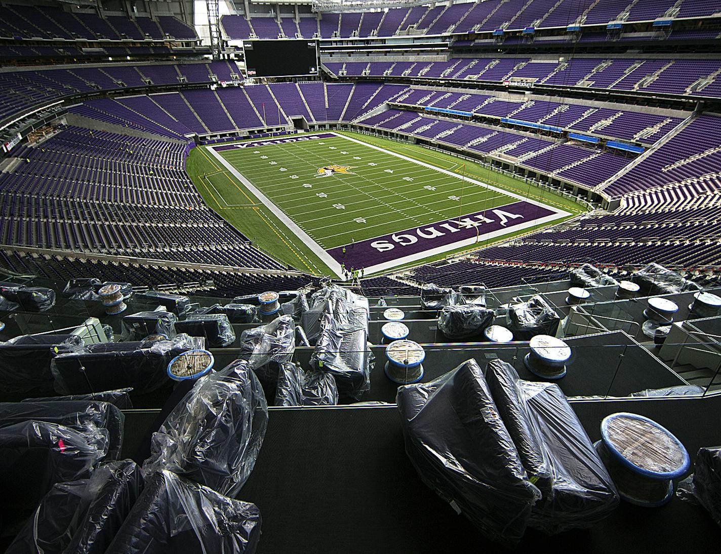 View from Club Purple at US Bank Stadium.