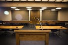 A Hennepin County courtroom in Minneapolis.