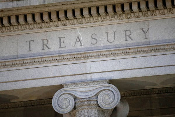 The U.S. Treasury Department building in 2019 in Washington.  The U.S. and U.K. on Thursday imposed a new round of sanctions on Iran as concern grows 