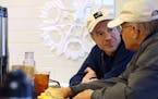 Owner Dan Swenson-Klatt, left, talked with a customer during the lunch rush in January at Butter Bakery Cafe in Minneapolis. Photo: anthony.souffle@st