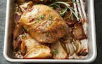 Mette Nielsen &#x2022; Special to the Star Tribune
Roast chicken with rosemary and pears.