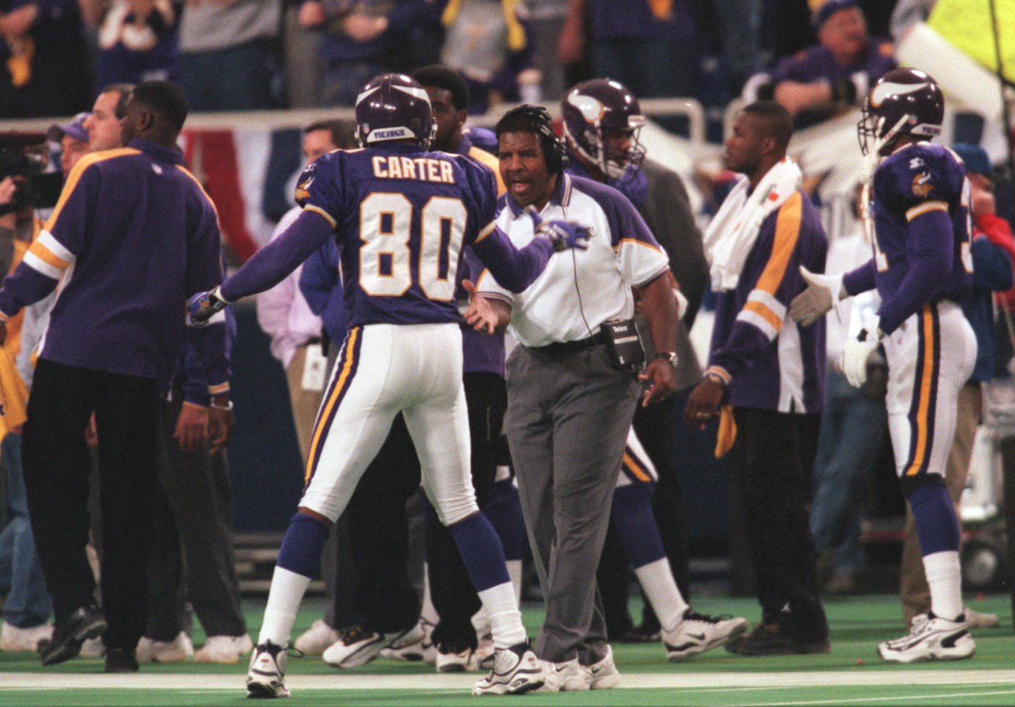 Dennis Green and Cris Carter were riding high in the first half of the NFC Championship Game against Atlanta, but then came some ill-fated decisions.