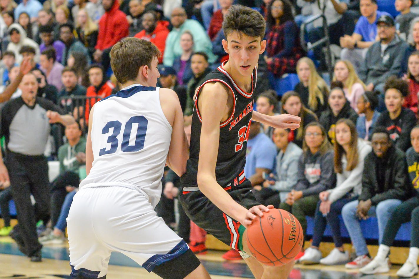 Class 3A, Section 4 final. Minnehaha Academy vs. Totino-Grace. March 12, 2020. Photo By Earl J. Ebensteiner