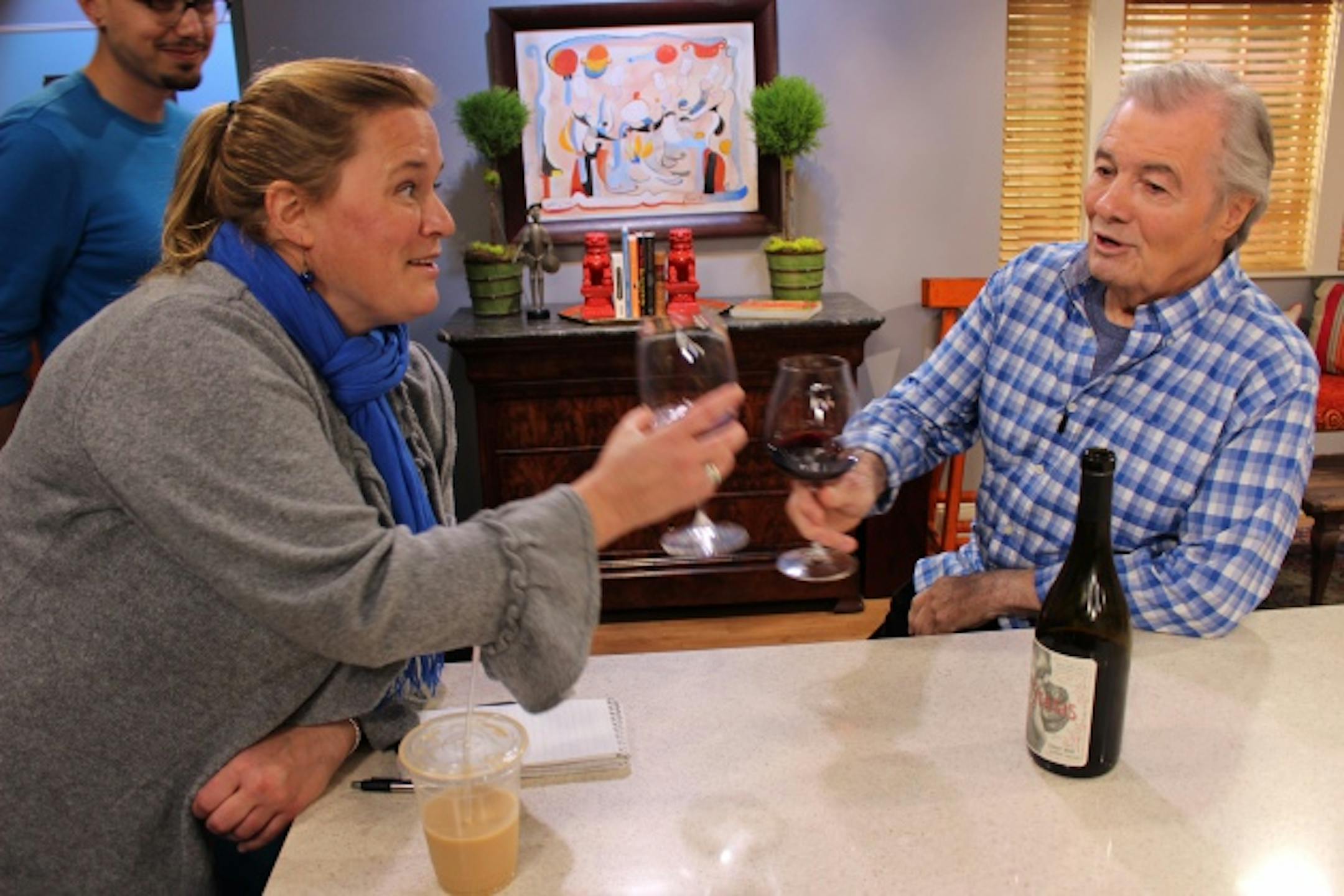 Rochelle Olson and Jacques Pepin, Photo by KQED