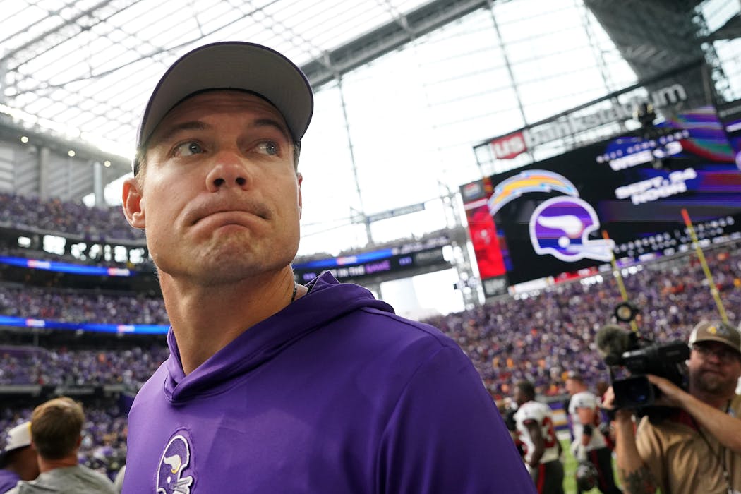 Kevin O’Connell wants his Vikings to stop giving the ball away.